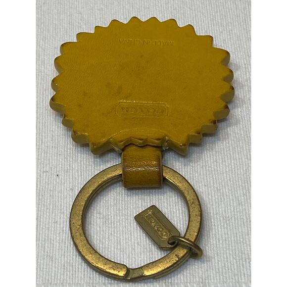 Rare! Vintage Coach Sunflower Keychain - Picture 4 of 16